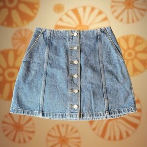 Blue Denim Mini Skirt by Wilfred